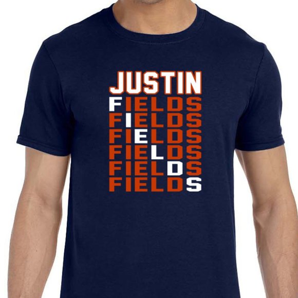 Chicago Bears Justin Fields T-Shirt - Picture 1 of 1